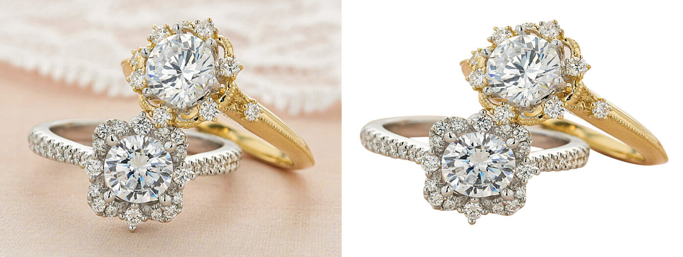 Ring photo retouching sample before after