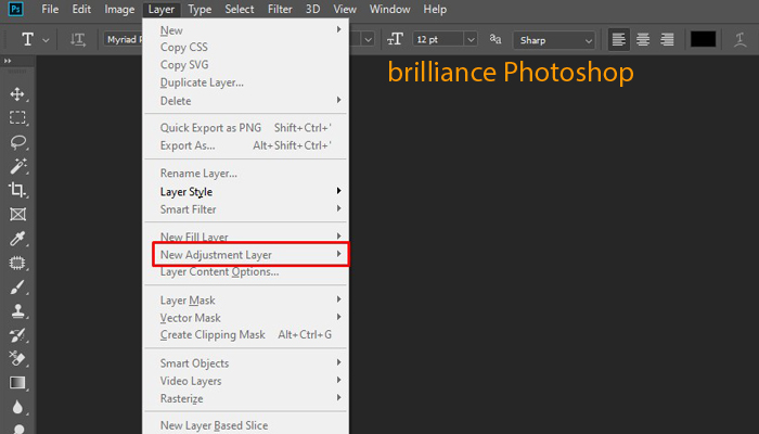 What does brilliance do in Photoshop?