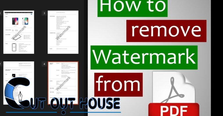 How to Remove Watermark from pdf