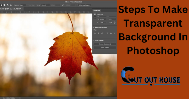 Steps To Make Transparent Background In Photoshop