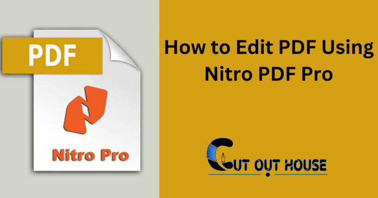 How to Edit PDF Using Nitro PDF Pro